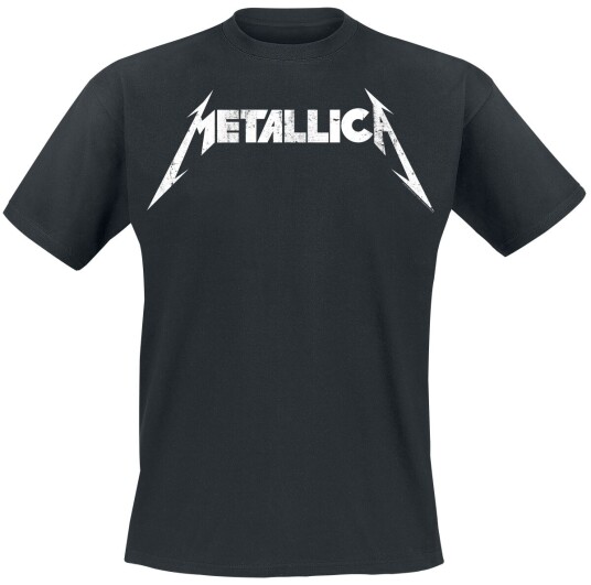 Metallica T-skjorte Textured Logo S til 5XL Herrer svart Metallica T-skjorte Textured Logo S til 5XL Herrer svart