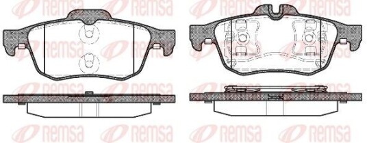 Bremseklosser REMSA 0842.60 Bremseklosser REMSA 0842.60