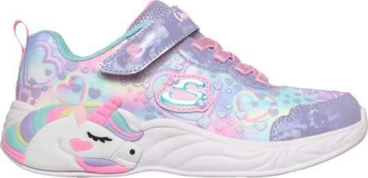 Skechers Blinkende sko   Unicorn Drømmer   Lilla   Skechers   35   Blinkende sko Hvit Rosa