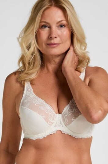 Hunkemöller Uvattert bh med bøyle Diva Hvit