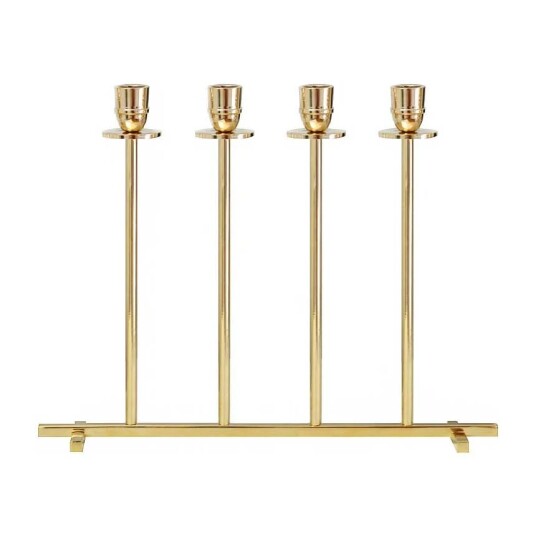 Hilke Collection Alto 4-armet lysestake i Solid messing Hilke Collection Alto 4-armet lysestake i Solid messing