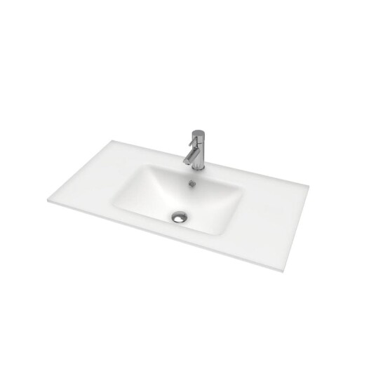 Vikingbad LEA D46 Glas Møbel Hvit Matt 90cm Vikingbad LEA D46 Glas Møbel Hvit Matt 90cm