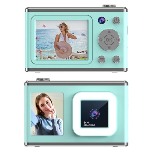 2,4" skjerm med dobbel linse videoopptak CCD digitalkamera med 32 GB kort + leser