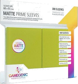 Gamegenic Matte Prime Korthylser Lime - ONE SIZE for Kortspill Gamegenic Matte Prime Korthylser Lime - ONE SIZE for Kortspill