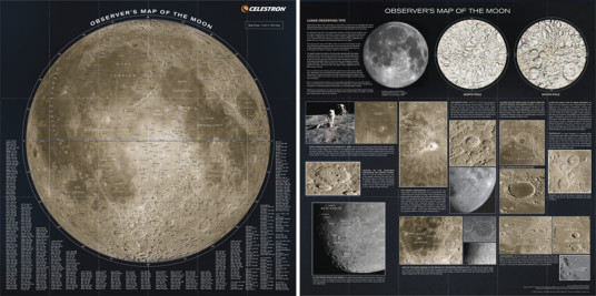 Celestron Moon Map Månekart Celestron Moon Map Månekart