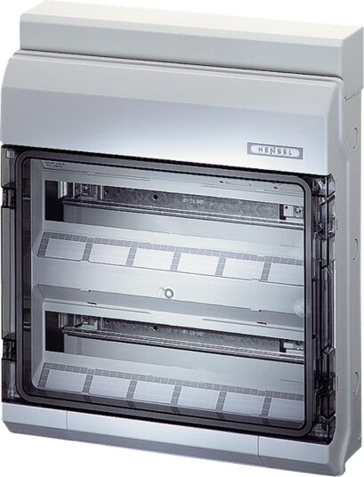 Hensel KV 2536 Normkapsling 2 Rader Lukket 18 Moduler Elfordeling & Strømforsyning