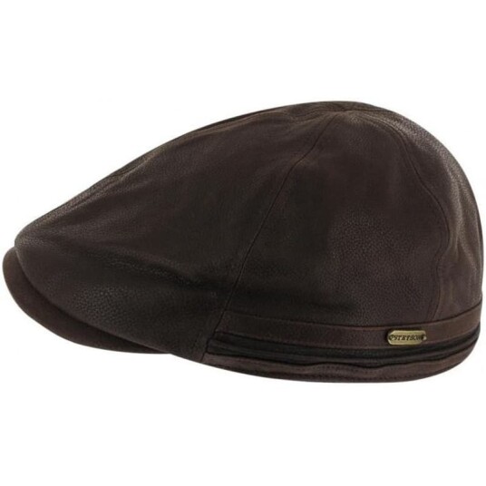 Stetson Duck Cap Cowhide S, Brown
