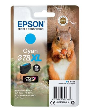 Epson 378XL - XL - cyan - original - blækpatron - Blekkpatron Blå Epson 378XL - XL - cyan - original - blækpatron - Blekkpatron Blå