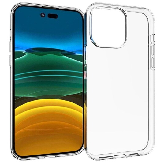INCOVER iPhone 14 Pro Max Ultra Thin Fleksibel Plast Deksel - Gjennomsiktig