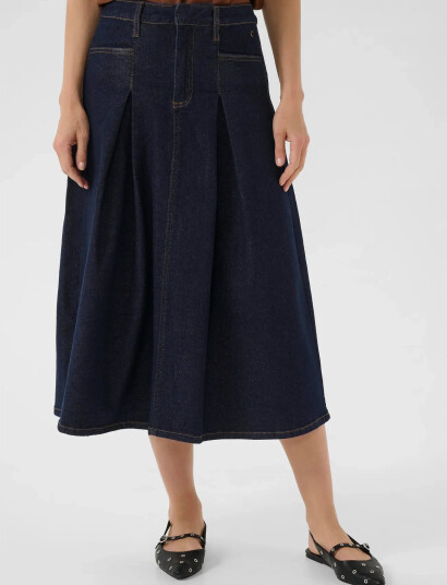 Cream Crrobina Denim Skirt - Navy - 34 Cream Crrobina Denim Skirt - Navy - 34
