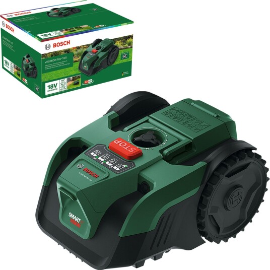 Bosch Visimow 18V 100 Robotplæneklipper Elektrisk 16 Cm Skærebredde Uden Batteri   Solo