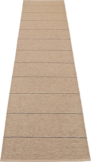 Pappelina Lea teppe Potato/Dark Brown/Vanilla 70 x 300 cm