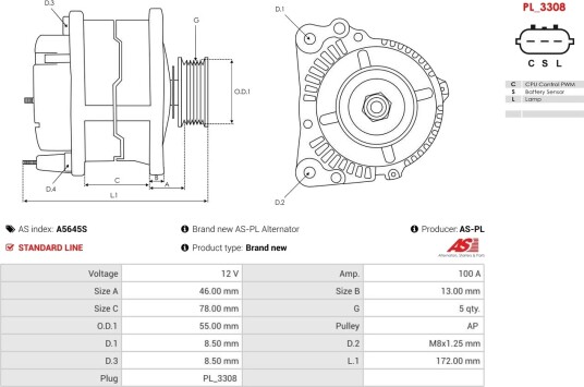 AS PL A5645S Dynamo