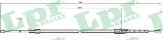 LPR C1444B Tautrekk, håndbremse LPR C1444B Tautrekk, håndbremse