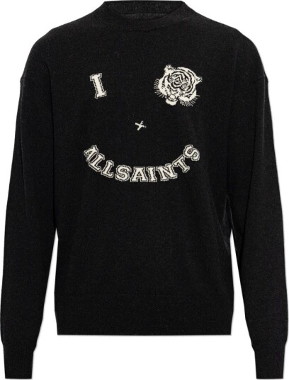 AllSaints Herre Strikkevarer Svart XS, AllSaints Herre Strikkevarer Svart XS,