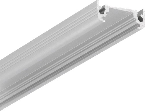 Topmet 1m aluprofil SURFACE10 BC/UX Anodisert påbygging LED skinne Topmet 1m aluprofil SURFACE10 BC/UX Anodisert påbygging LED skinne