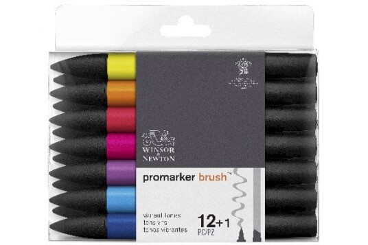 Winsor & Newton Promarker bruch vibrant 12+1 pcs 837445 Winsor & Newton Promarker bruch vibrant 12+1 pcs 837445