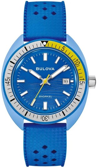 Bulova Herreklokke 98B445 Snorkel Blå/Gummi Ø41 mm Bulova Herreklokke 98B445 Snorkel Blå/Gummi Ø41 mm
