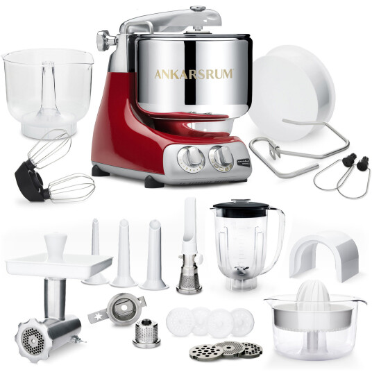 Ankarsrum AKM 6230 Kjøkkenmaskin + Deluxepakke, Red Ankarsrum AKM 6230 Kjøkkenmaskin + Deluxepakke, Red