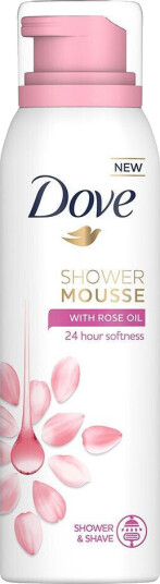 Dove Shower Mousse Rose Oil 200 ml Gel
