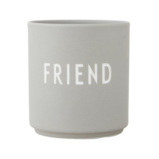 Design Letters favorittkopp 25 cl Friend (Grå) Design Letters favorittkopp 25 cl Friend (Grå)