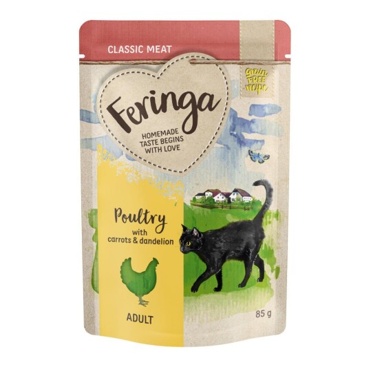 Feringa Porsjonsposer 12 X 85 G Fjærkre Med Gulrot