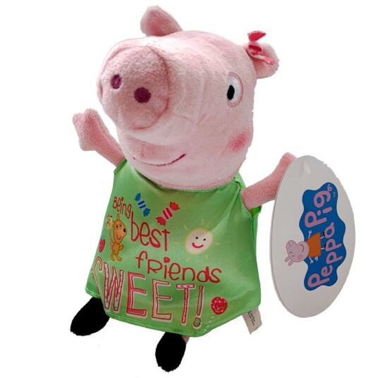 Peppa Gris Plysj 27 Cm Georg Mørke Blå Dino