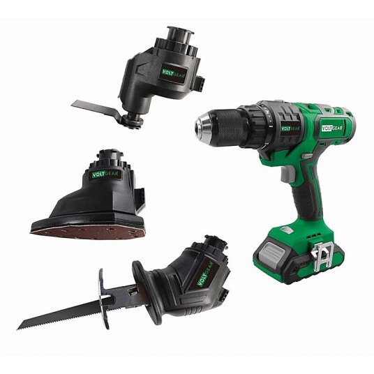Voltgear 4-I-1 Verktøy Plus 20V Med 2Ah Batteri og Lader Voltgear 4-I-1 Verktøy Plus 20V Med 2Ah Batteri og Lader