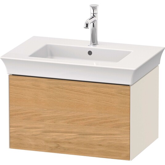 Duravit White Tulip Servantskap 1 skuff 68,4x45,8x41 cm Eik/Nordisk Hvit Høygl.