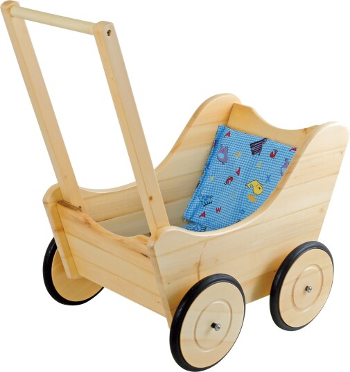 Small Foot Nostalgisk Dukkevogn med Sengetøy - 53x35x54 cm - Fra 3 år