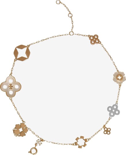 Tory Burch Forget Me Not Multi Strand Bracelet   TORY GOLD / MULTI   One Size