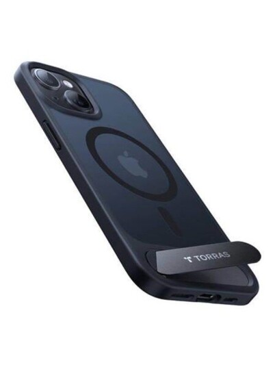 Torras phone case Pstand for iPhone 15(black)