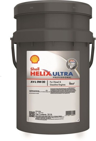 Motorolje SHELL HELIX UlLTRA PRO AV-L 0W-20 20L Motorolje SHELL HELIX UlLTRA PRO AV-L 0W-20 20L