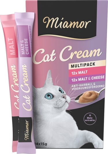 Miamor Cat Snack Malt Cream & Malt Ost Multiboks 48 X 15 G