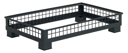 VEGA Basedel Portage lav GN 1/1; 55.4x35.2x11 cm LxBxH; Antrasitt; Rektangulær