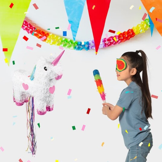 Boland Piñata Pull Enhjørning Hvit