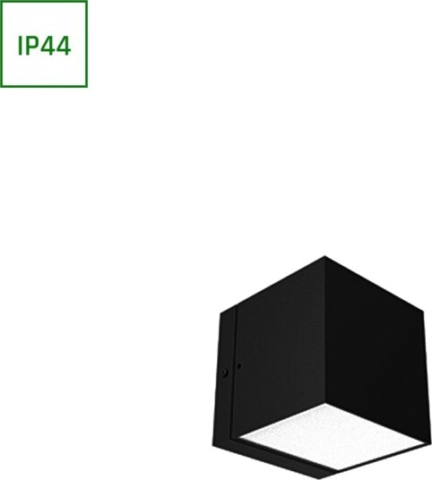 Spectrum GU10 vegglampe med opp/ned lys   IP44 utendørs uten lyskilde