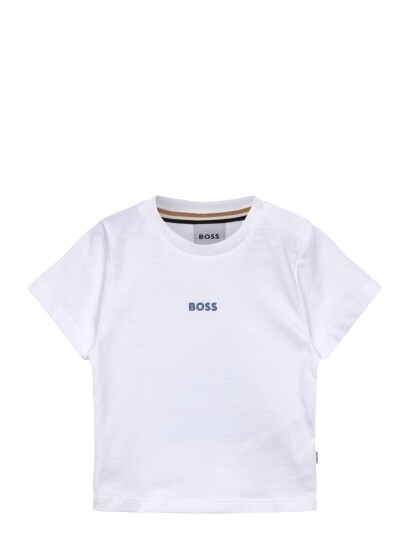 BOSS Short Sleeves Tee Shirt White 86 BOSS Short Sleeves Tee Shirt White 86