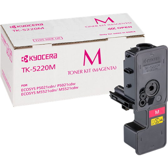 Kyocera TK-5220 M lasertoner - 1T02R9BNL1 Original - Magenta 1200 sider Kyocera TK-5220 M lasertoner - 1T02R9BNL1 Original - Magenta 1200 sider