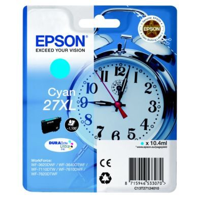 Epson Epson 27XL Blekkpatron cyan T2712 Epson Epson 27XL Blekkpatron cyan T2712