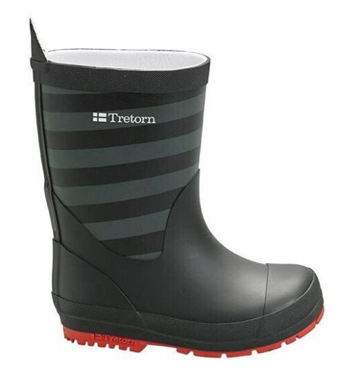 Tretorn Gränna Rubber Boots Kids Black Grey Black Grey 19 Tretorn Gränna Rubber Boots Kids Black Grey Black Grey 19