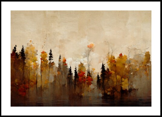 Whispering Trees Plakat / 100x150