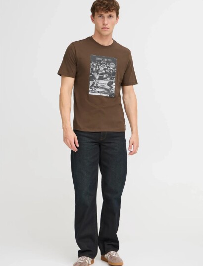 Blend Bhivar Photo Humor S/S Tee   Brown   XS