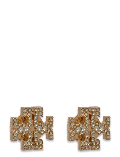 TORY BURCH Kira Pave Stud Earrings |Guld |One Size TORY BURCH Kira Pave Stud Earrings |Guld |One Size