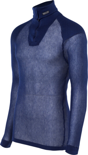 Brynje Super Thermo Zip Polo With Inlay Navy M