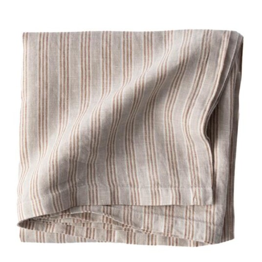 Tell Me More  Duk lin 145x145 cm hazelnut stripe