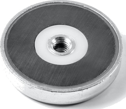 Ferritt magnet Ø 40 mm med M4 gjenge robust ferritte magnet