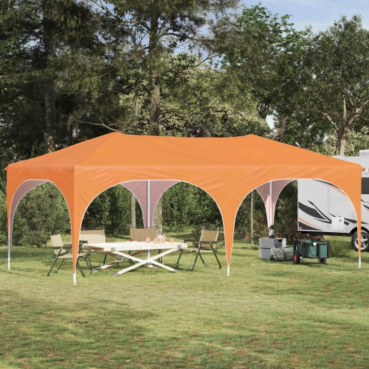vidaXL Pop up Festtelt 575 x 288 x 245 cm Oransje Oxford Stoff