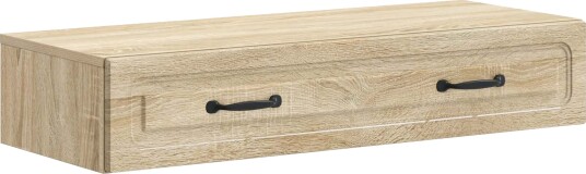 vidaXL Vegghengt Sidebord Sonoma eik 87,5 x 34,5 x 17 cm