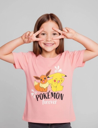 Pókemon Tshirt Pink 104